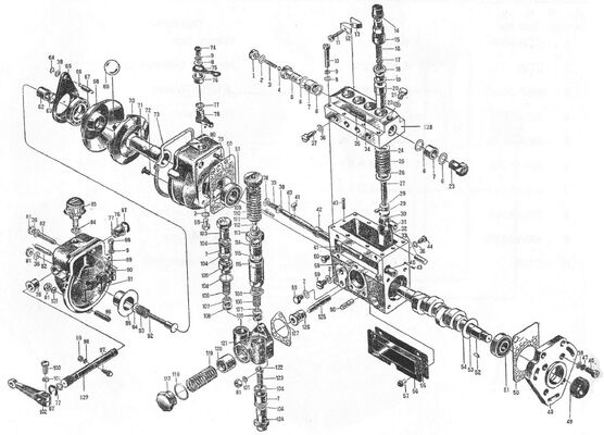495AG قطعة غيار محرك ديزل - مضخة حقن الوقود - 495A-30000