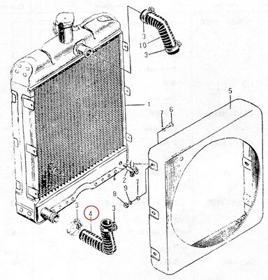 495AG-00002 مدخل خرطوم للجزء الاحتياطي لمحرك الديزل المصنوع في الصين